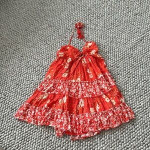 Blue Life- Eloise dress persimmon floral